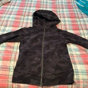 Lululemon full zip camo scuba hoodie